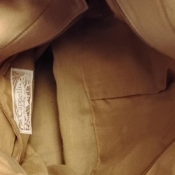 Cappelli Straworld Gold Crochet Tote with Bamboo Handles - Picture 5 of 8